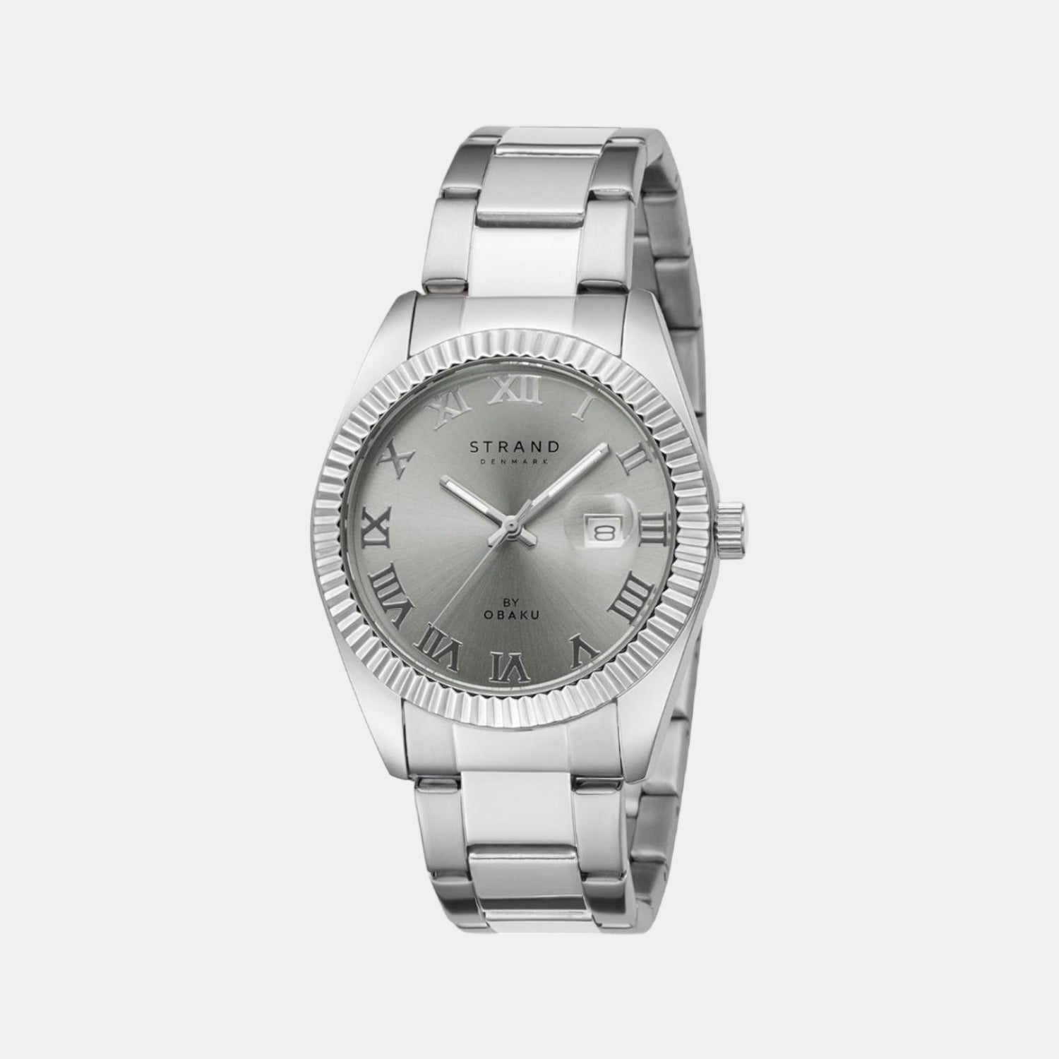 Strand Round Grey Analog watch