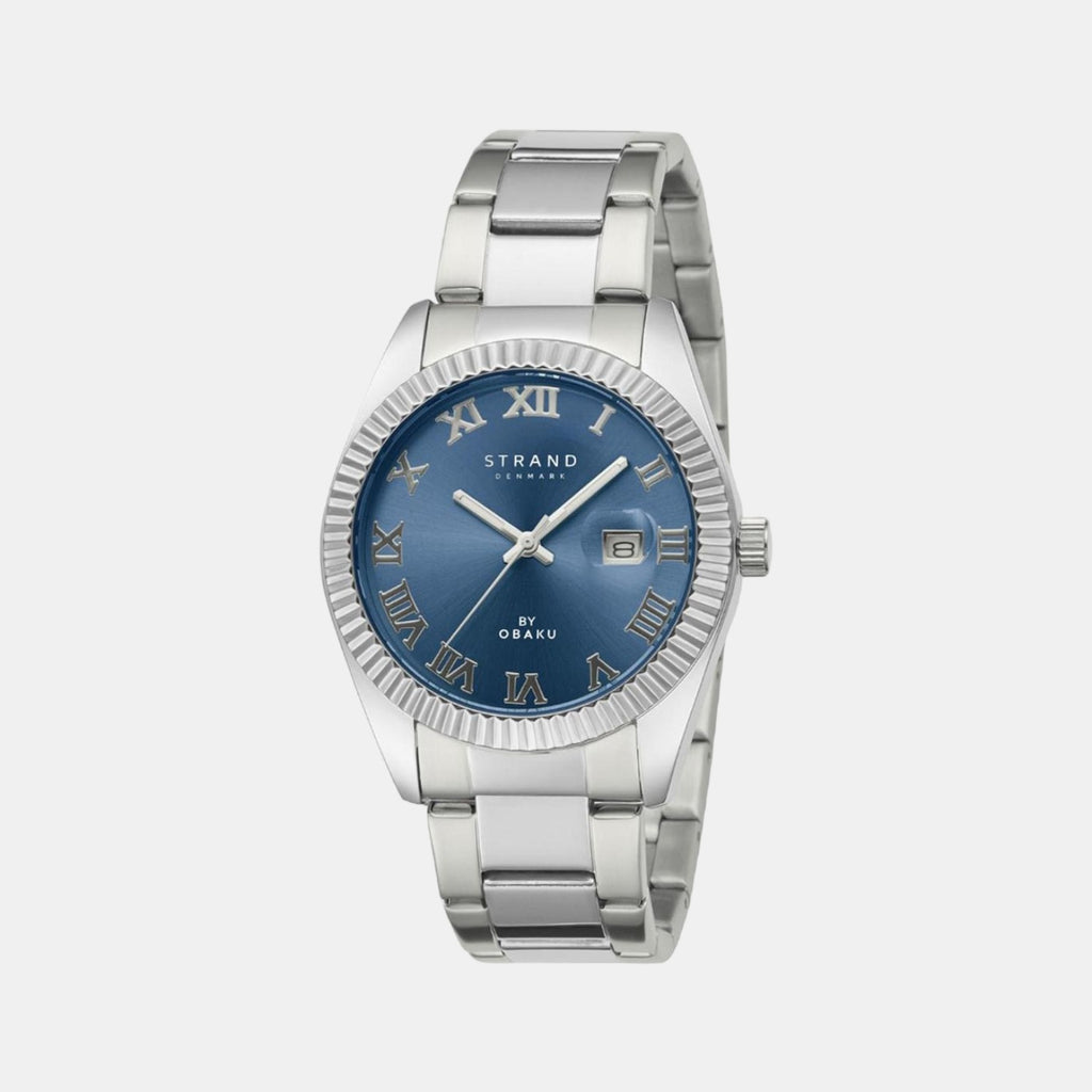 Strand Round Blue Analog watch