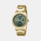 Strand Round Green Analog watch
