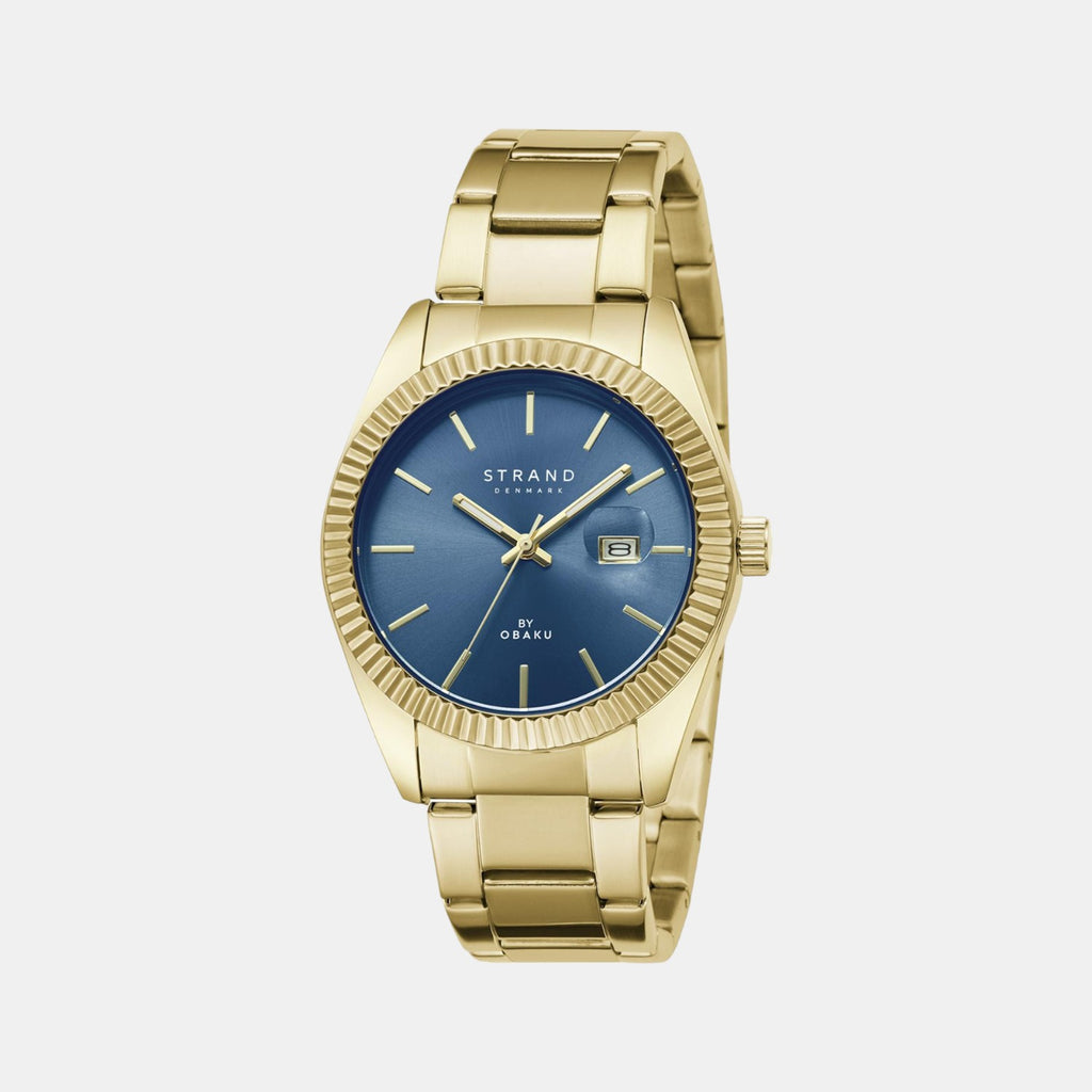 Strand Round Blue Analog watch