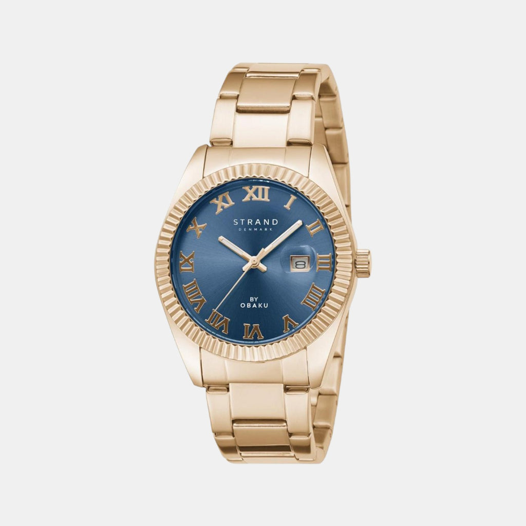 Strand Round Blue Analog watch