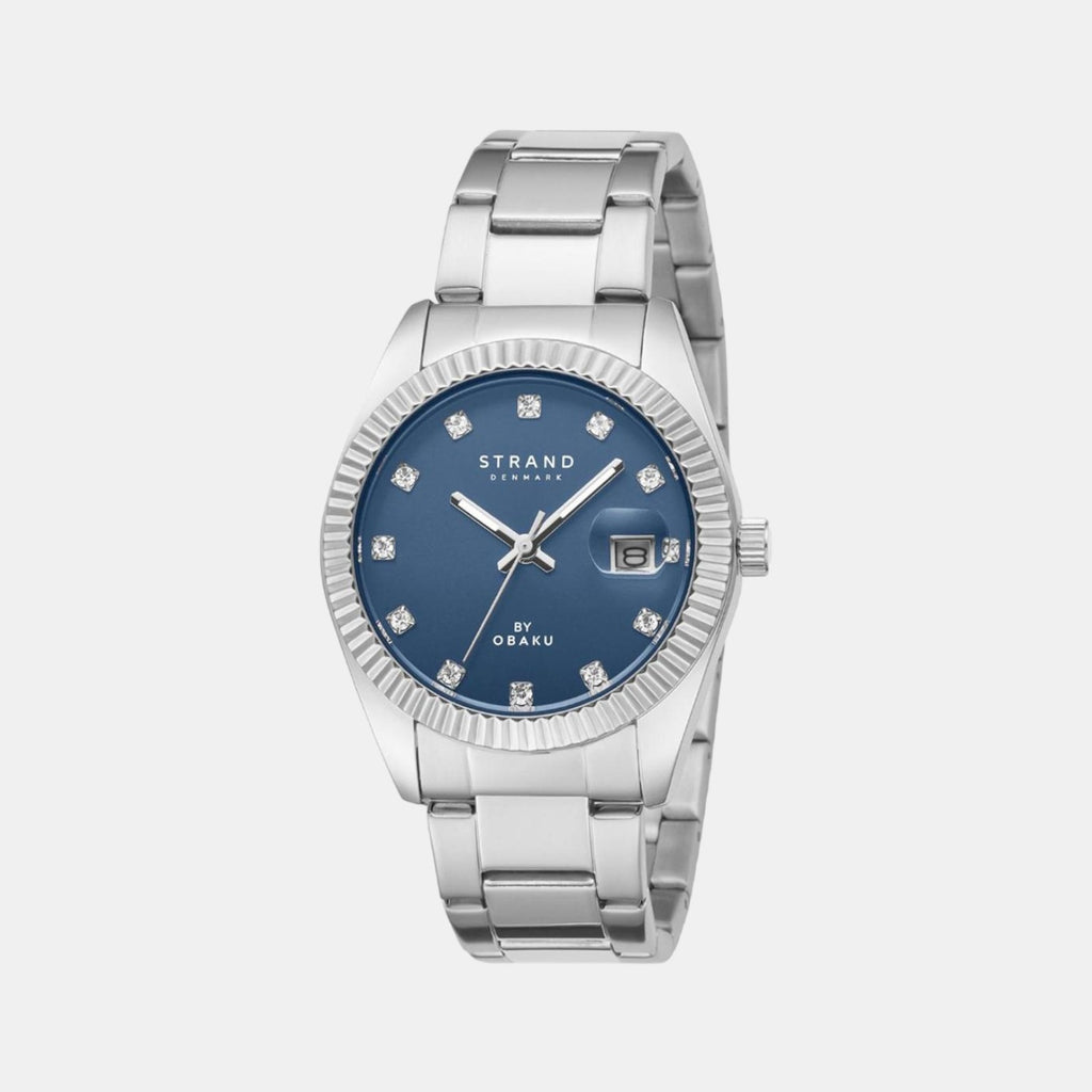 Strand Round Blue Analog watch