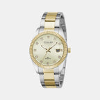 Strand Round Gold Analog watch