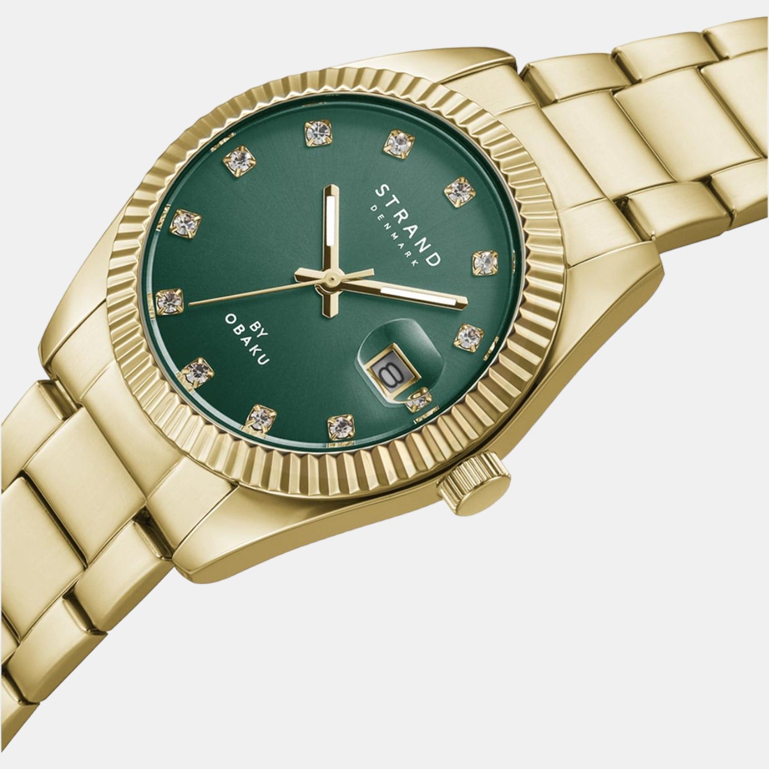 Strand Women Round Green watch