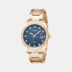 Strand Round Blue Analog watch