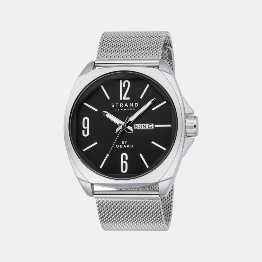 Strand Round Black Analog watch