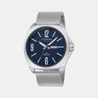 Strand Round Blue Analog watch
