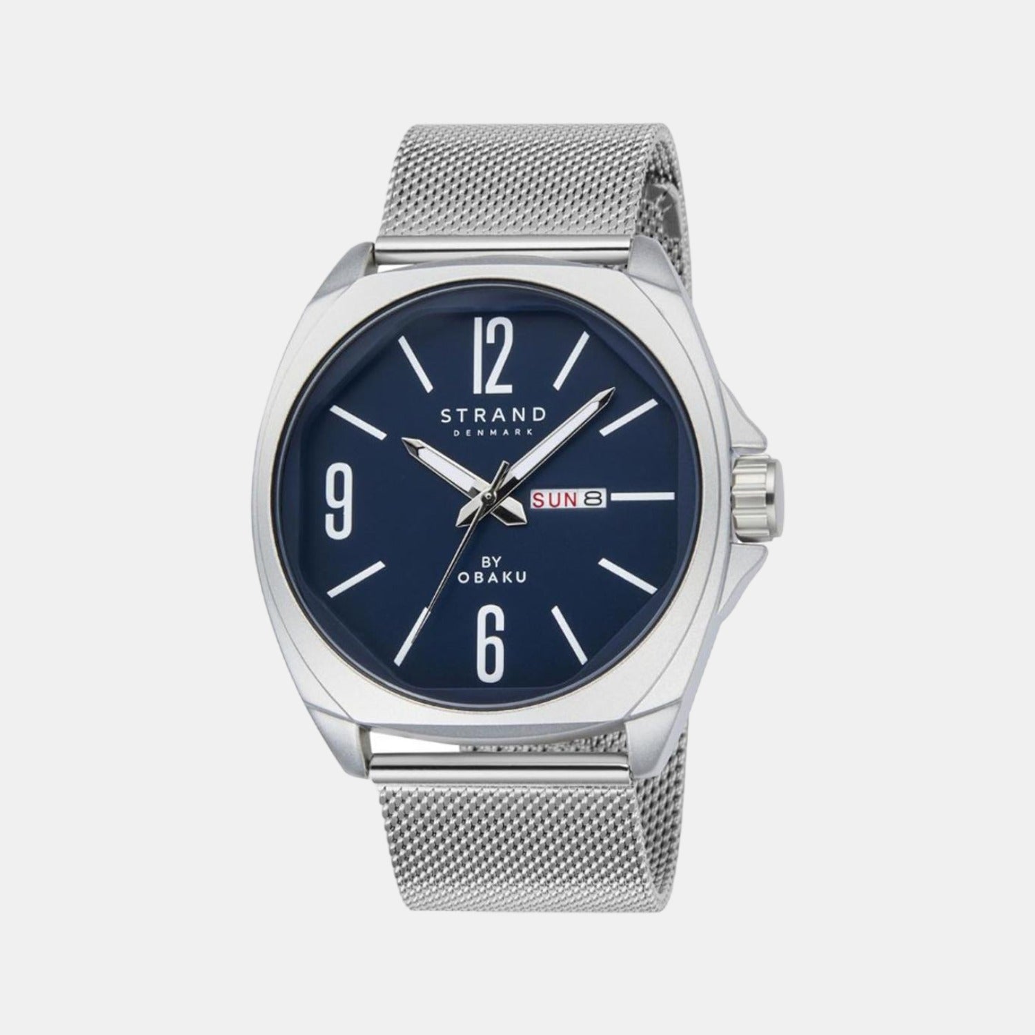 Strand Round Blue Analog watch