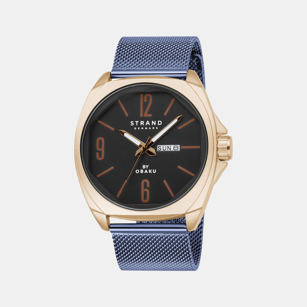 Strand Round Black Analog watch