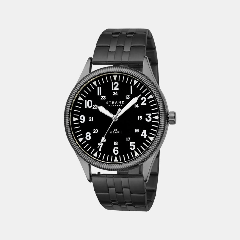 Strand Round Black Analog watch