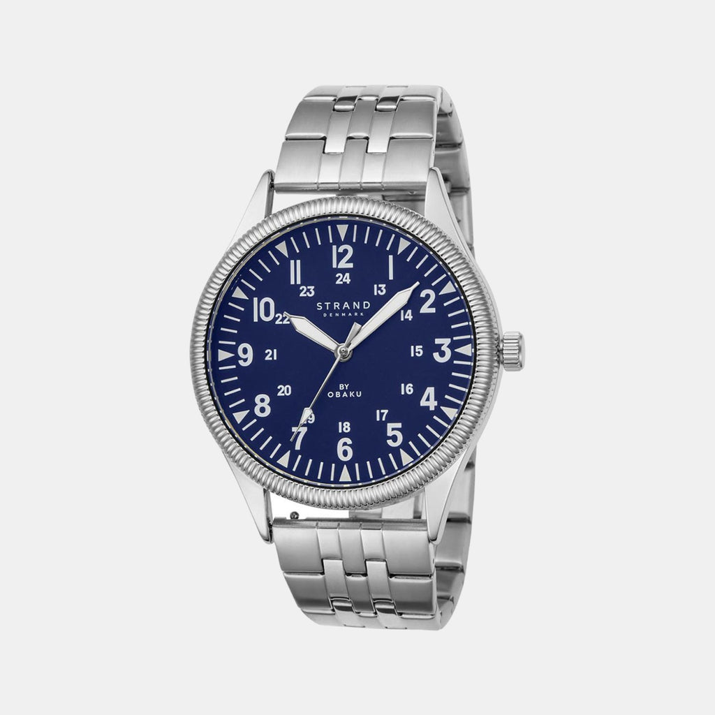 Strand Round Blue Analog watch