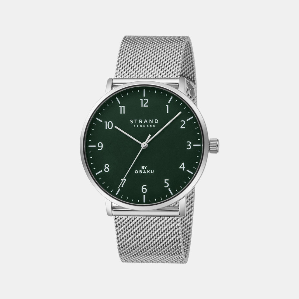 Strand Round Green Analog watch