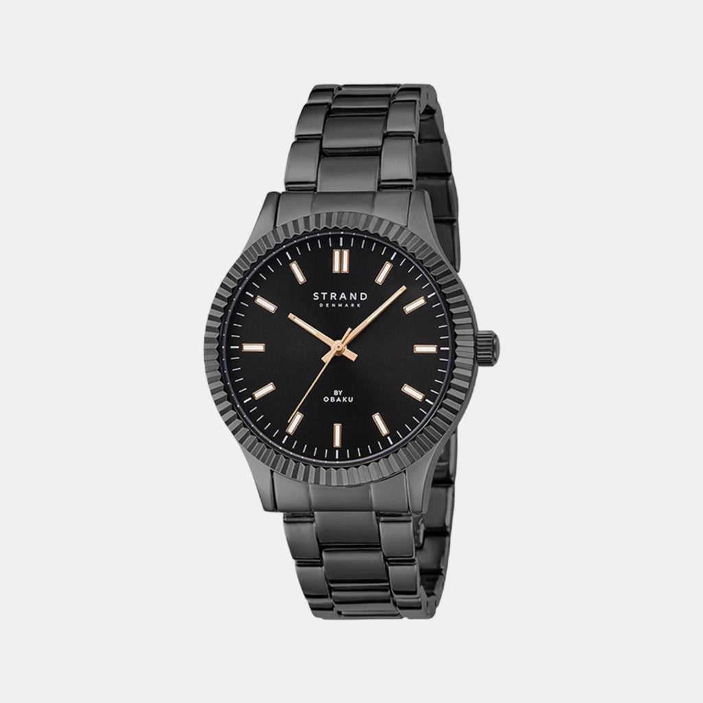 Strand Round Black Analog watch