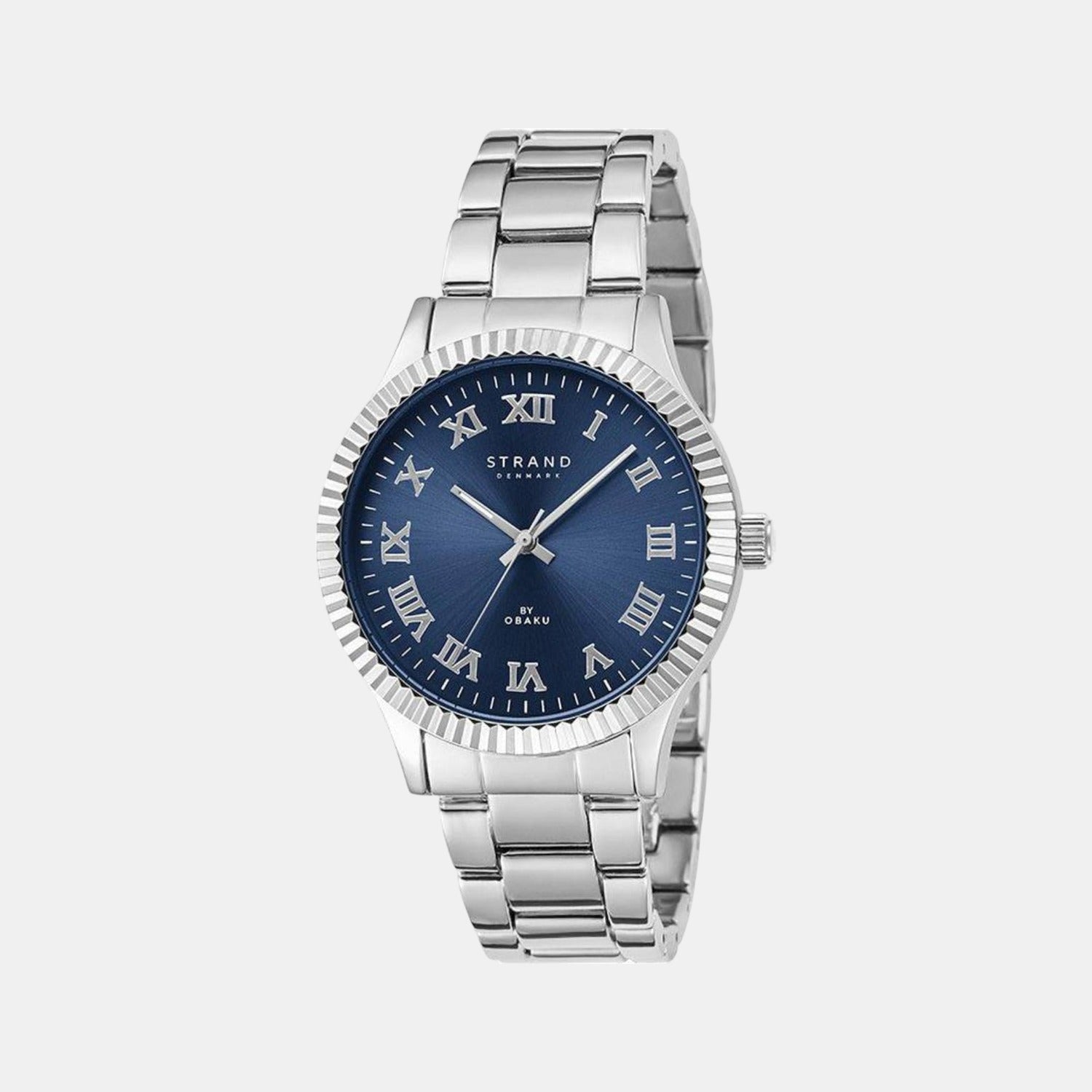 Strand Round Blue Analog watch