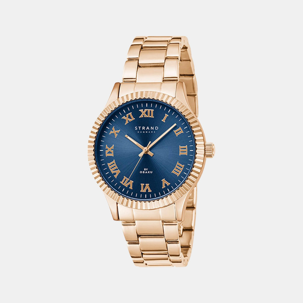 Strand Round Blue Analog watch