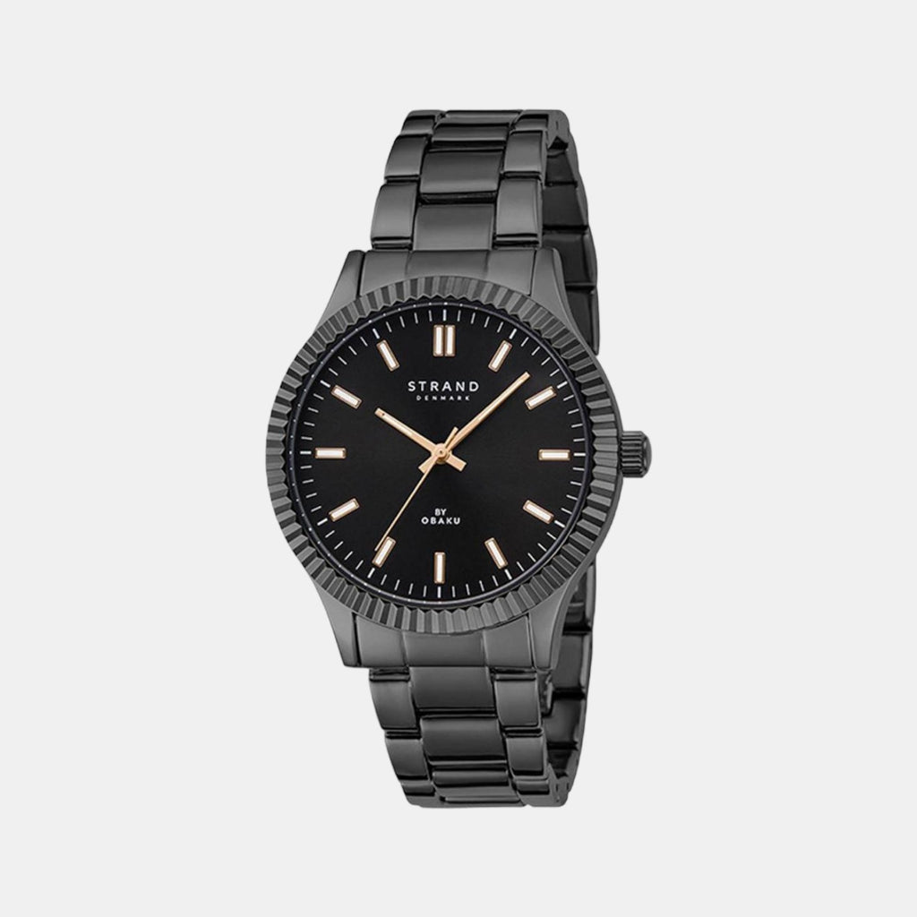 Strand Round Black Analog watch