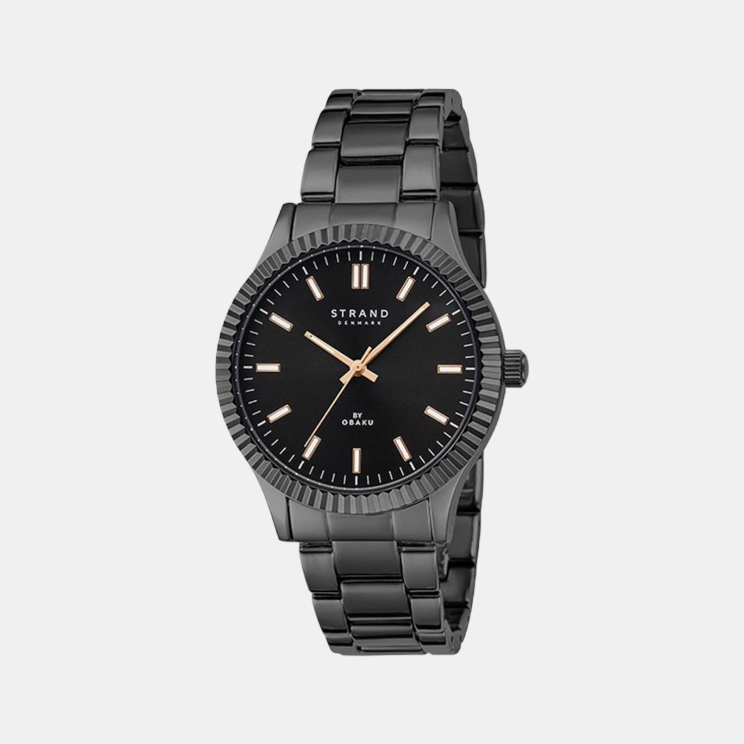 Strand Round Black Analog watch