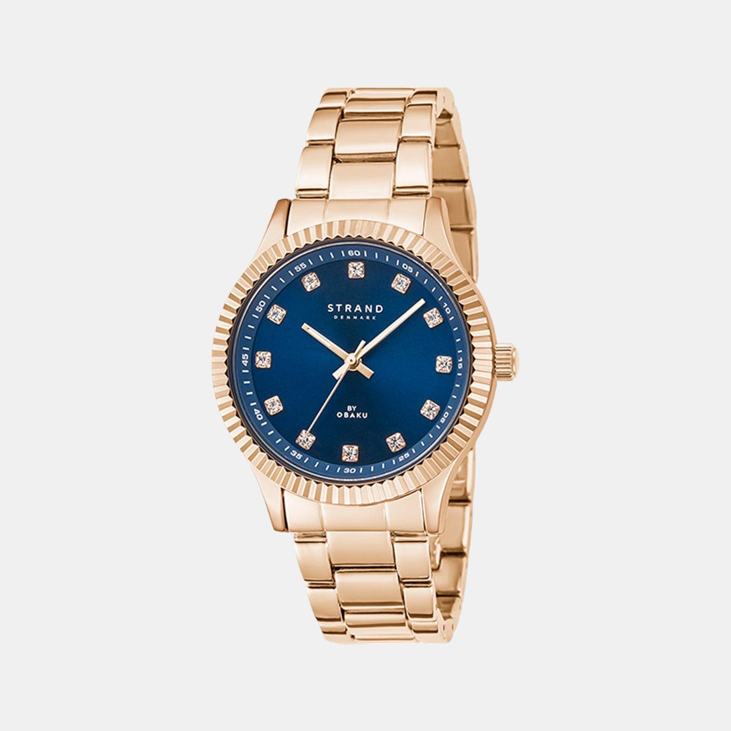 Strand Round Blue Analog watch