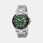 Strand Round Green Analog watch