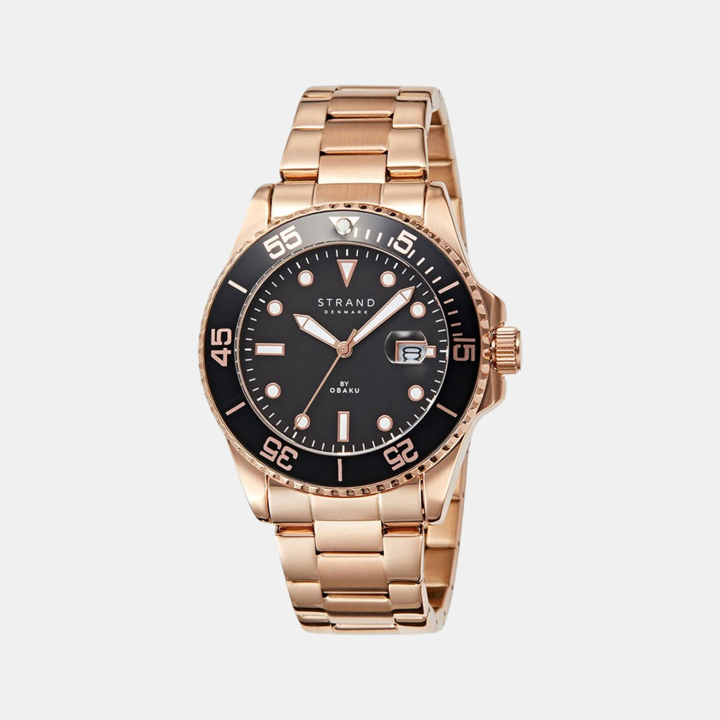 Strand Round Black Analog watch