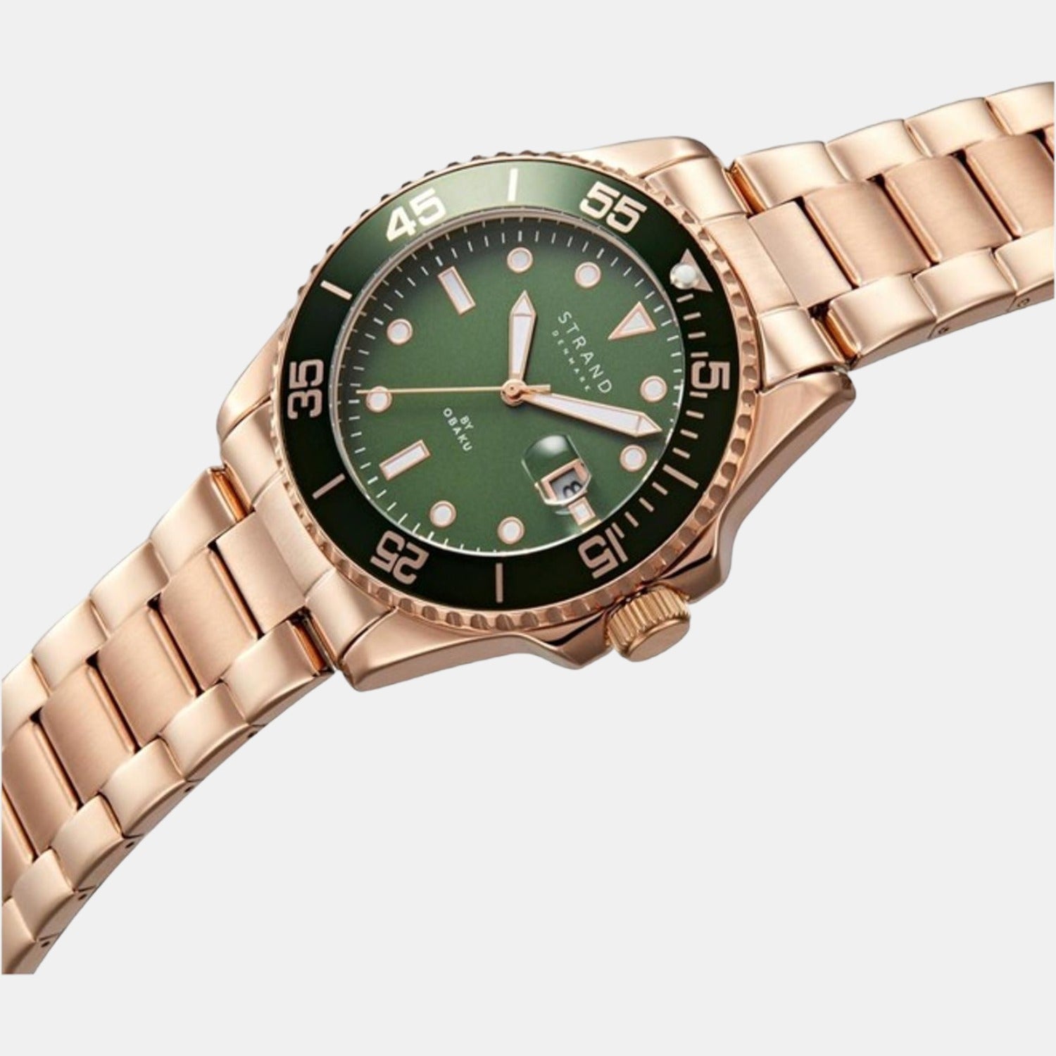 Strand Men Round Green watch