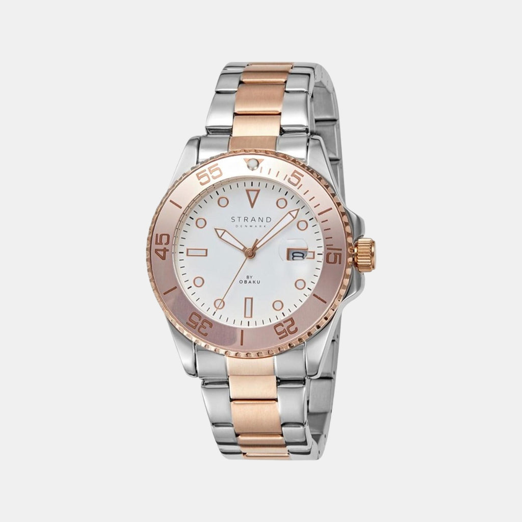 Strand Round White Analog watch