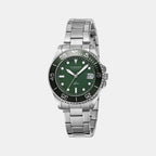 Strand Round Green Analog watch