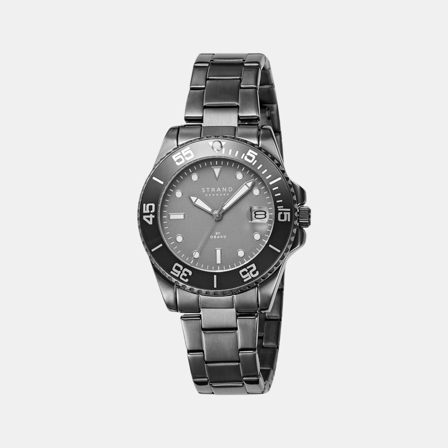Strand Round Grey Analog watch