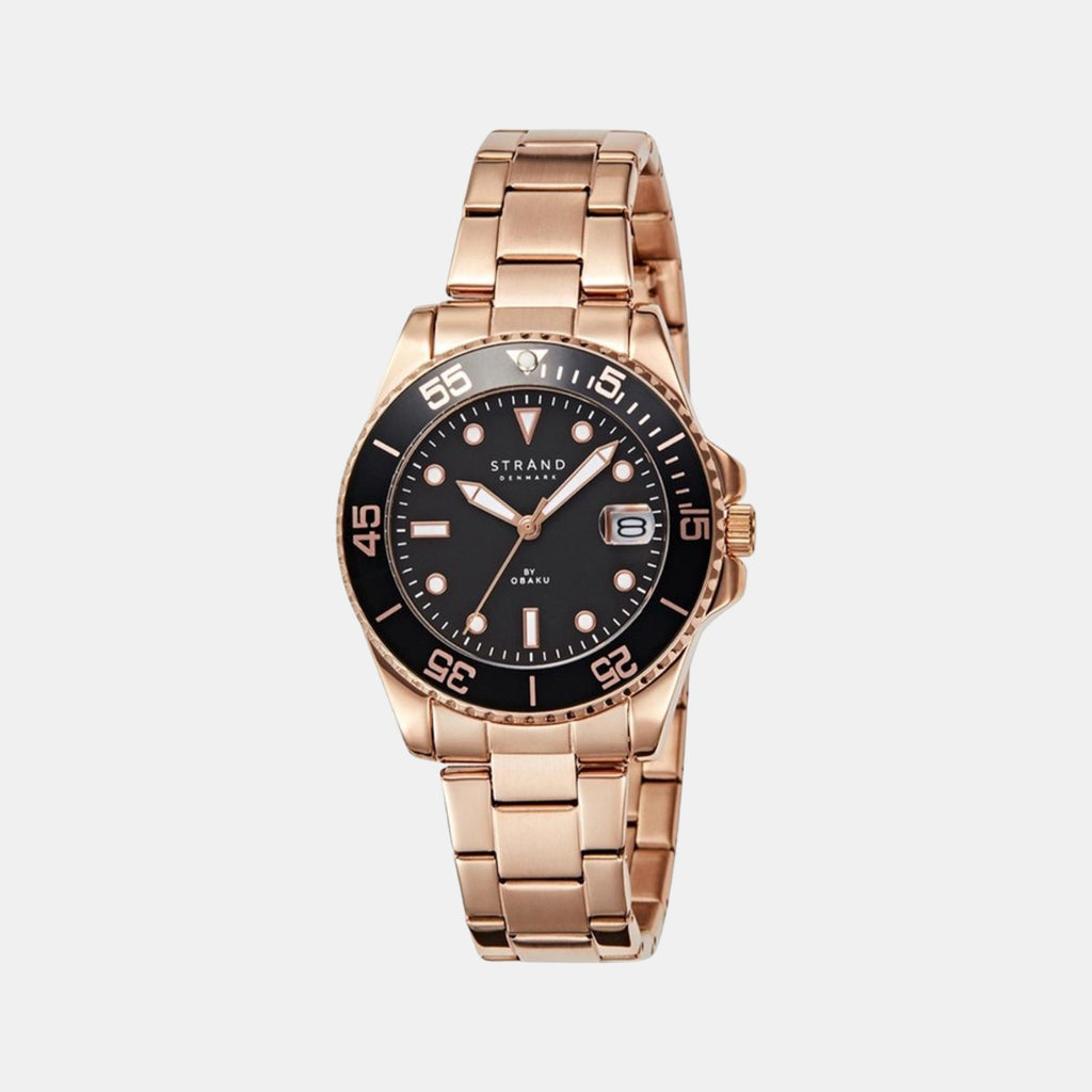 Strand Round Black Analog watch
