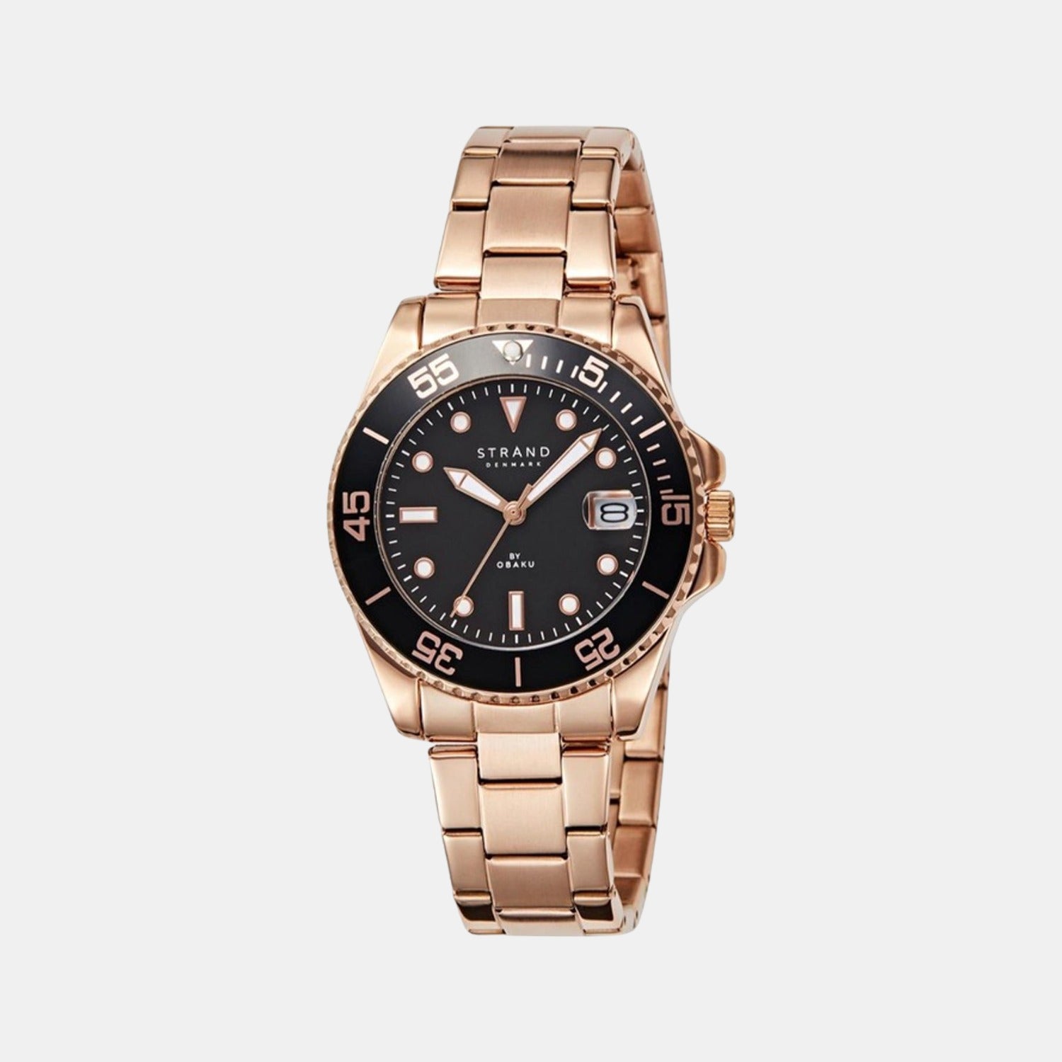 Strand Round Black Analog watch