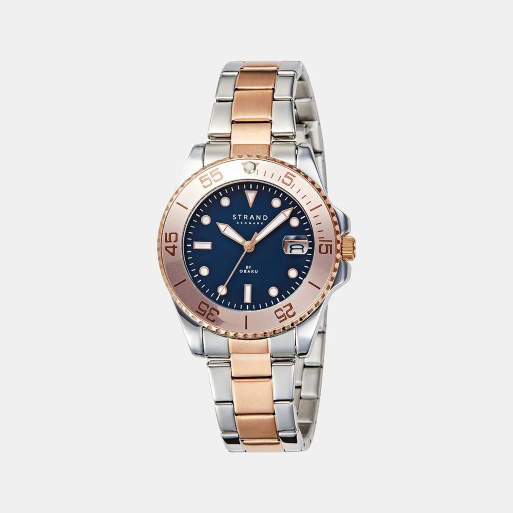 Strand Round Blue Analog watch