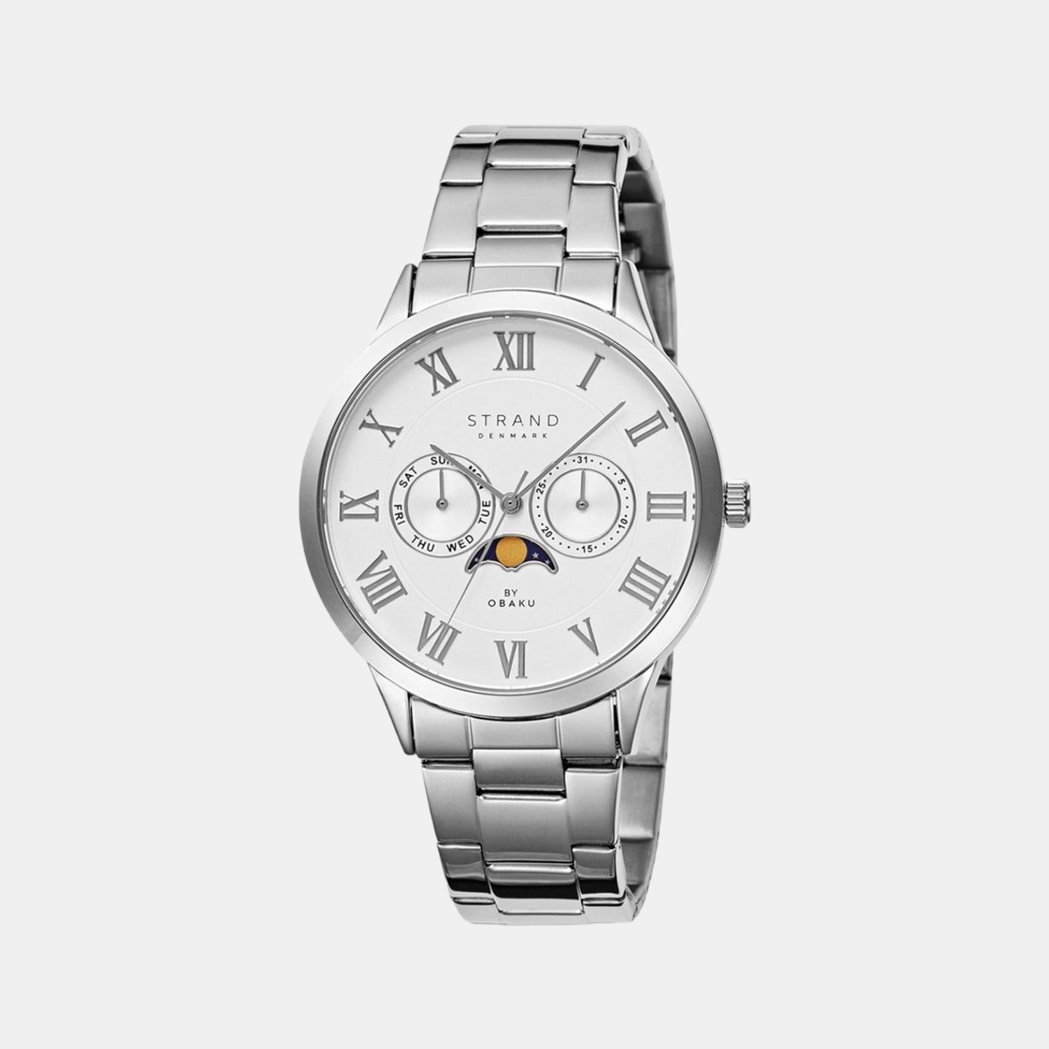 Strand Round White Analog watch