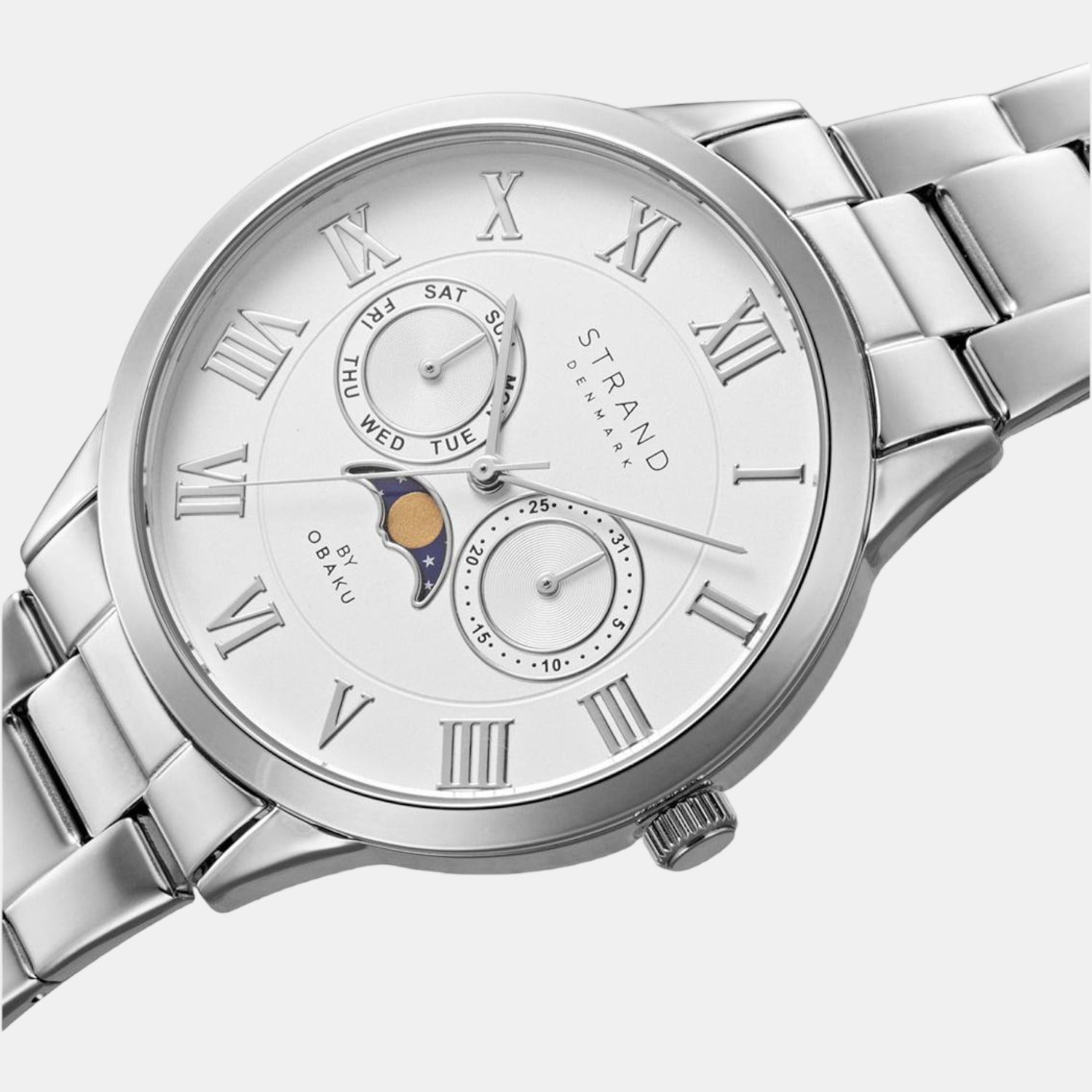Strand Stainless Steel Round watch