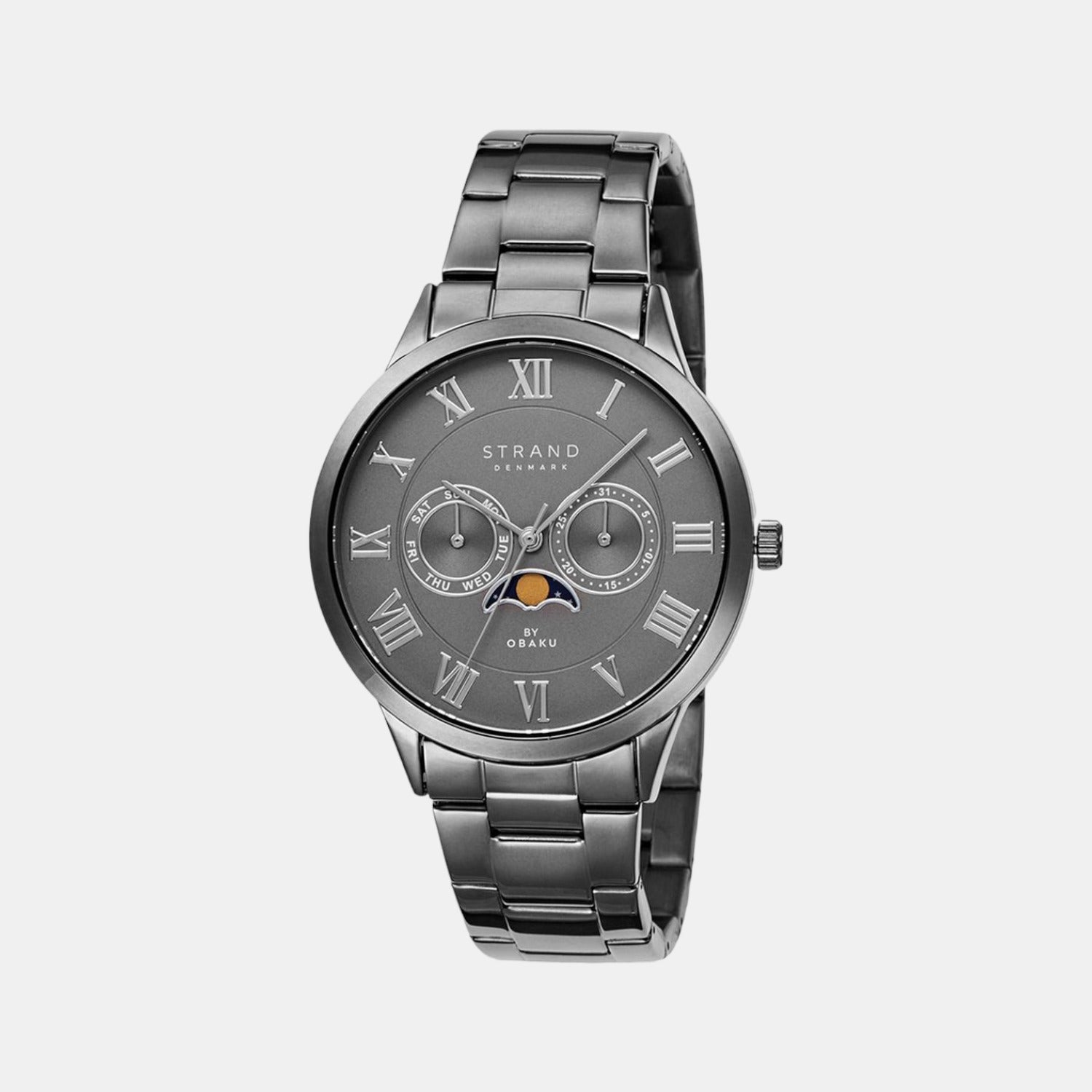 Strand Round Grey Analog watch
