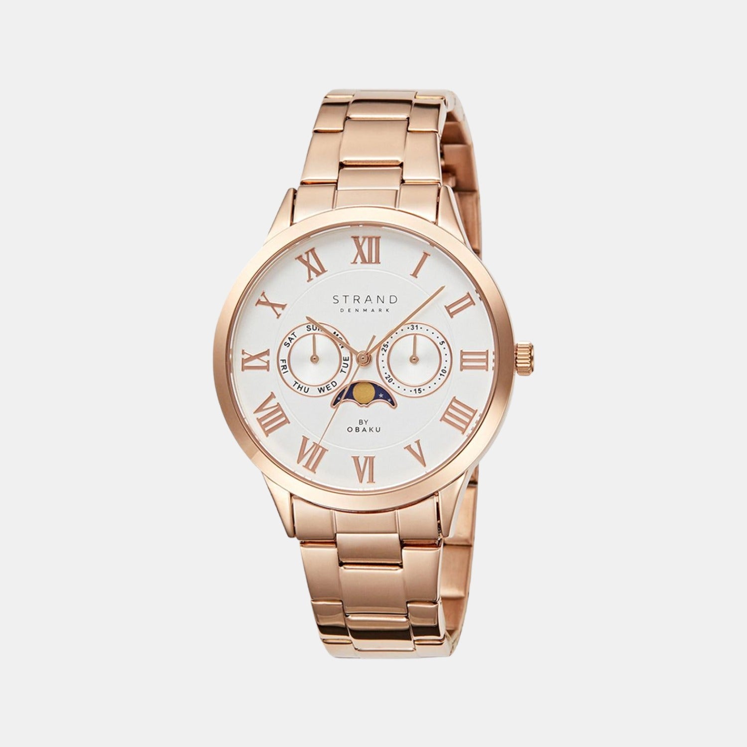 Strand Round White Analog watch