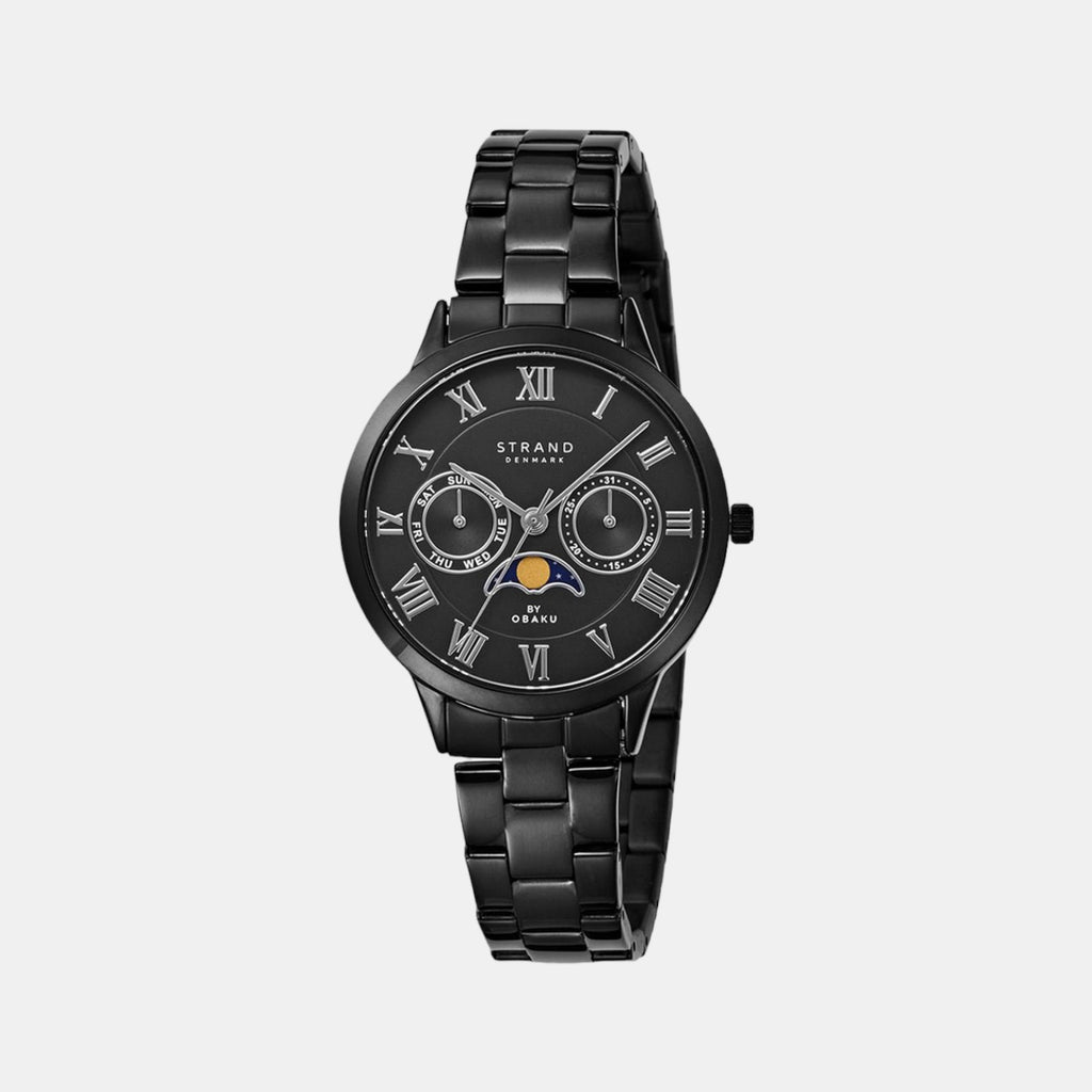 Strand Round Black Analog watch