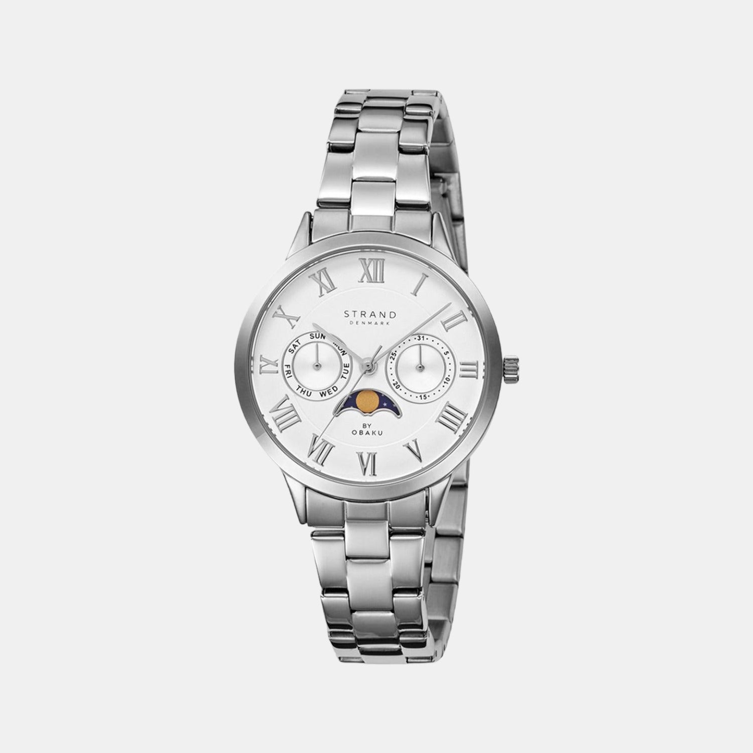 Strand Round White Analog watch