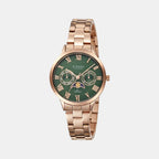 Strand Round Green Analog watch