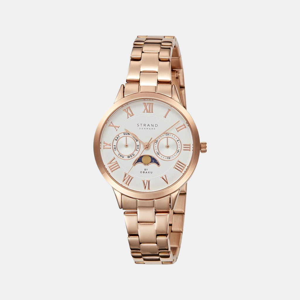 Strand Round White Analog watch