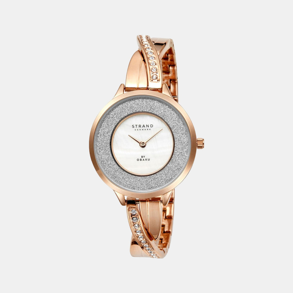 Strand Round White Analog watch