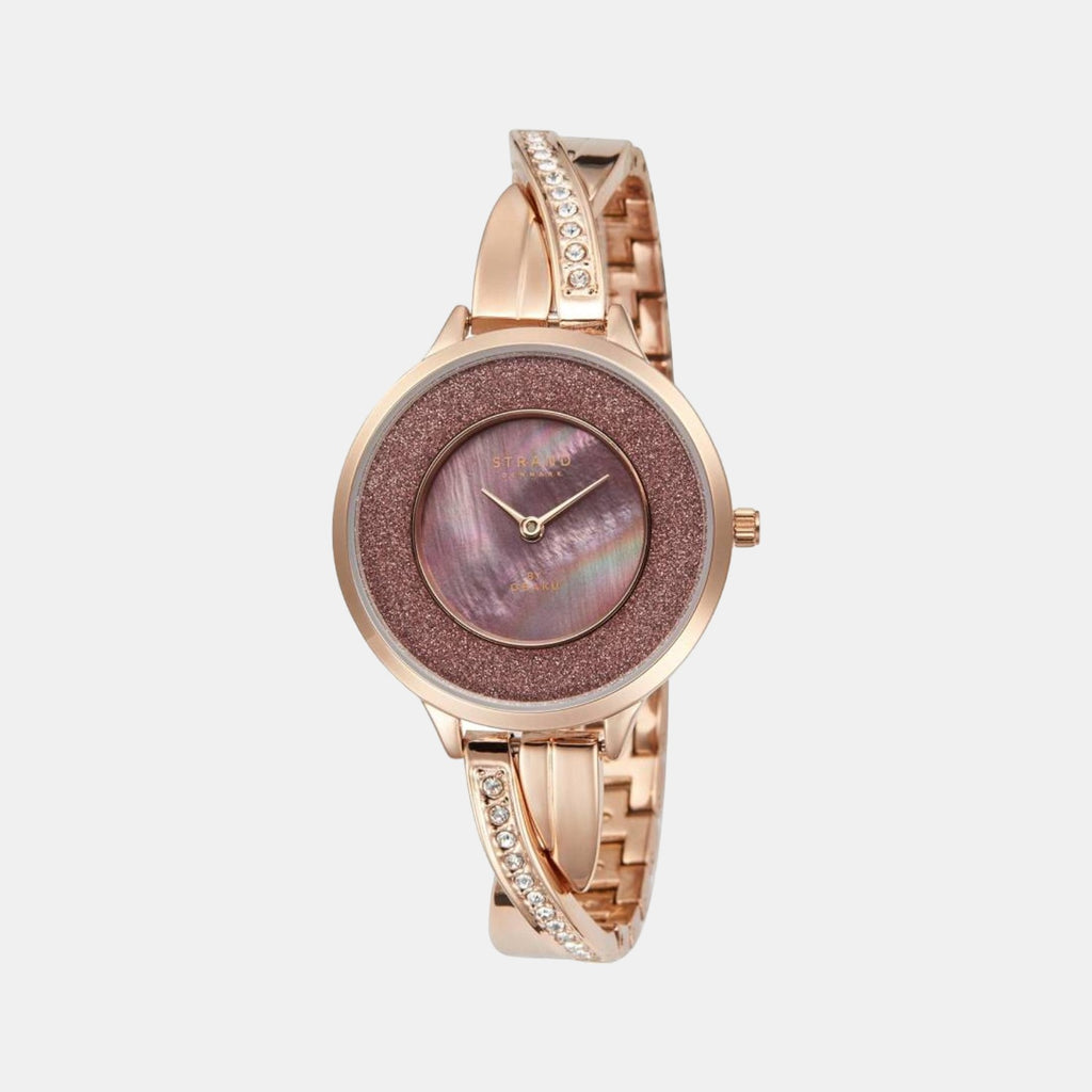 Strand Round Rose Gold Analog watch