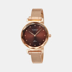 Strand Round Brown Analog watch