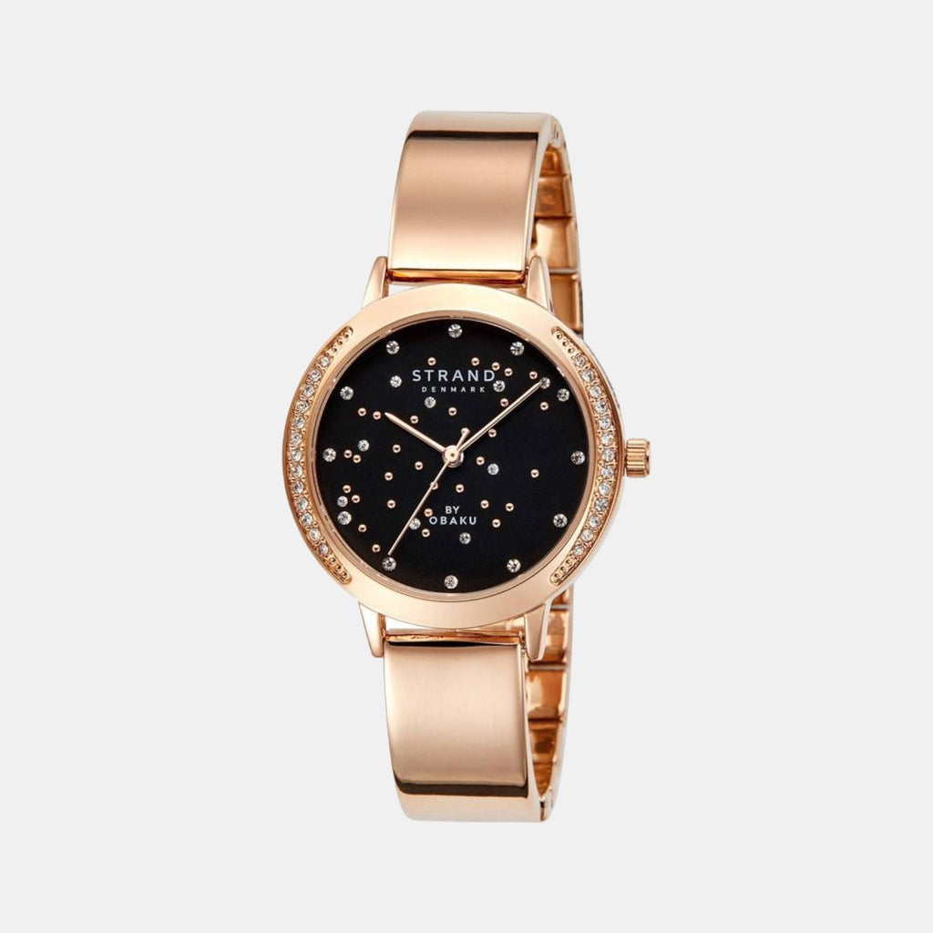 Strand Round Black Analog watch