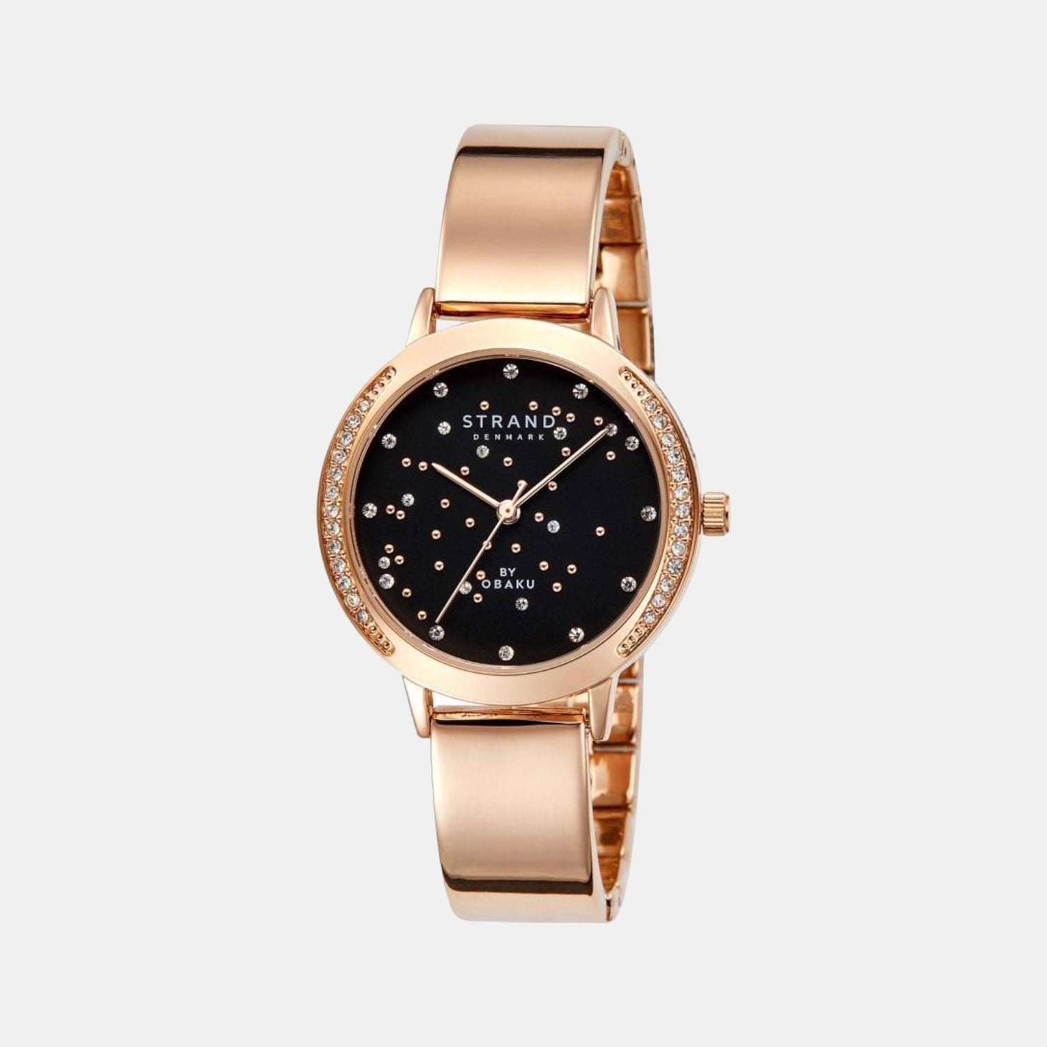 Strand Round Black Analog watch