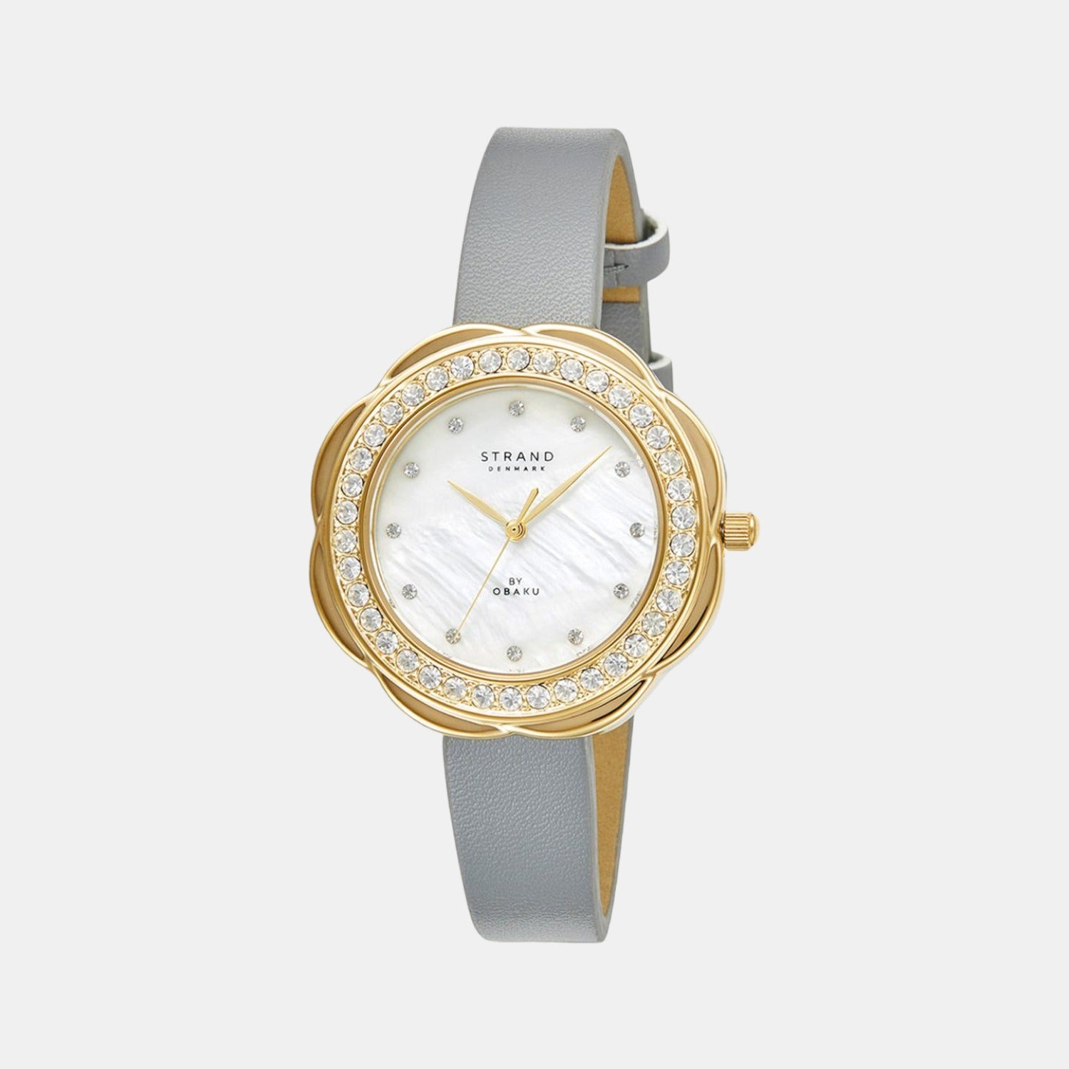 Strand Round White Analog watch