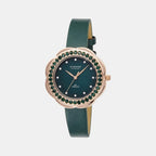 Strand Round Green Analog watch