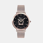 Ferragamo Round Black Analog watch