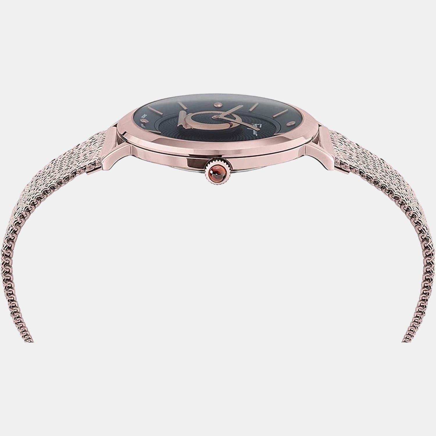 Ferragamo Women Round Black watch