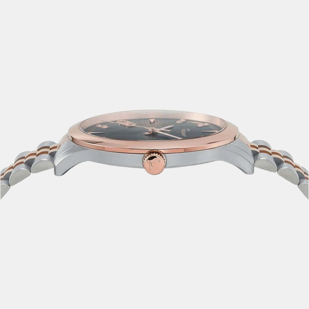 Ferragamo Men Round Brown watch