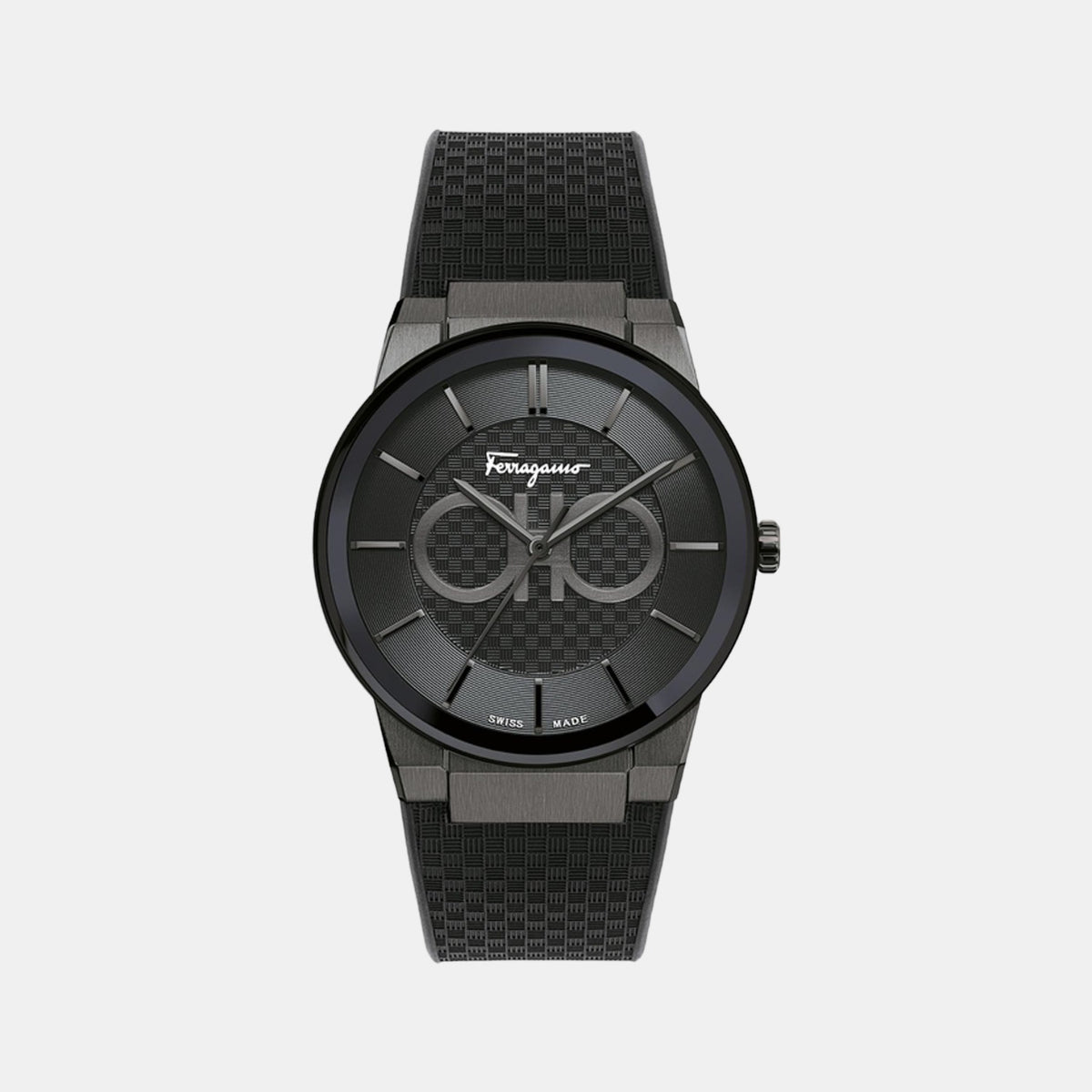 Ferragamo Round Black Analog watch